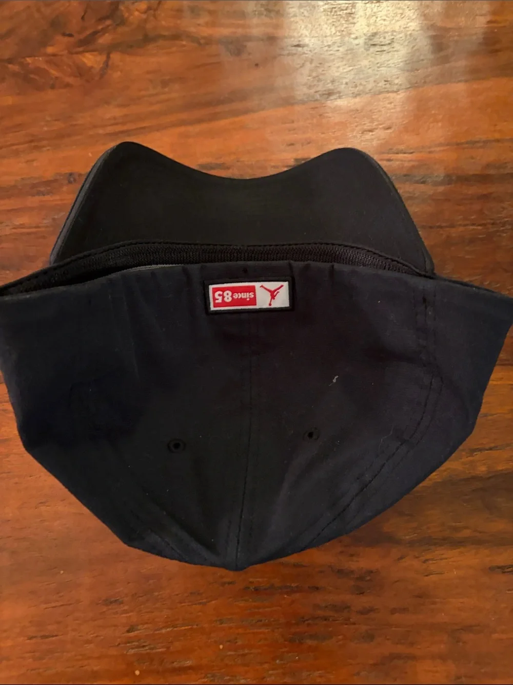 Jordan Black Baseball Cap with White Air Jordan Logo